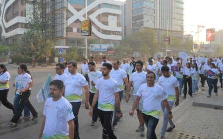 Sterling Hospitals Sindhubhavan Unit Spearheads Cancer Awareness Walkathon with Rotary Club